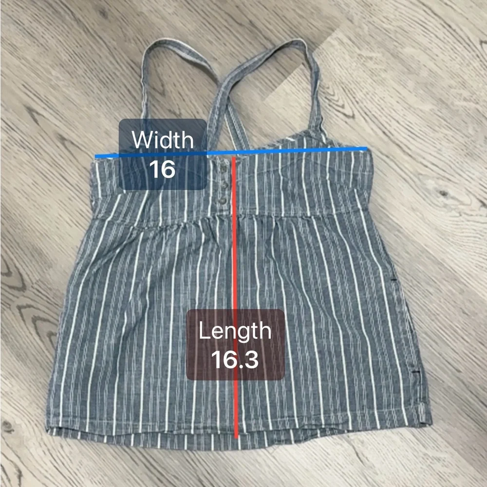 Gap Vintage Y2K Limited Edition Railroad Stripe Women’s Babydoll Top/Tank Top  M - Picture 8 of 8